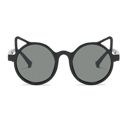Cat-Ear Shaped Kids Sunglasses: Fashionable UV Protection