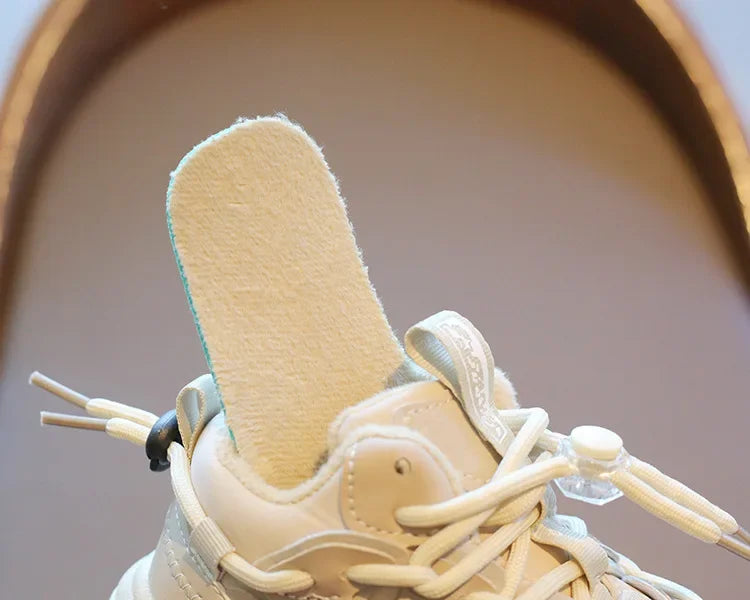 Kids Plush Sneakers: Waterproof and Comfortable Sports Shoes