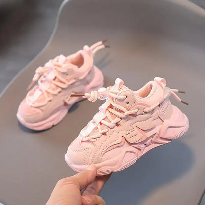 Kids Plush Sneakers: Waterproof and Comfortable Sports Shoes