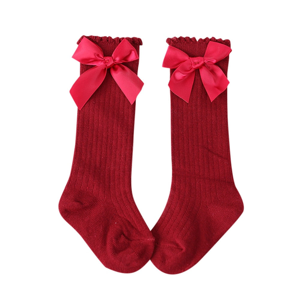 Baby Bowknot Cotton Socks