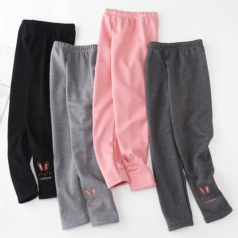 Cute Rabbit Leggings - Warm & Cozy for Girls (Autumn/Winter)
