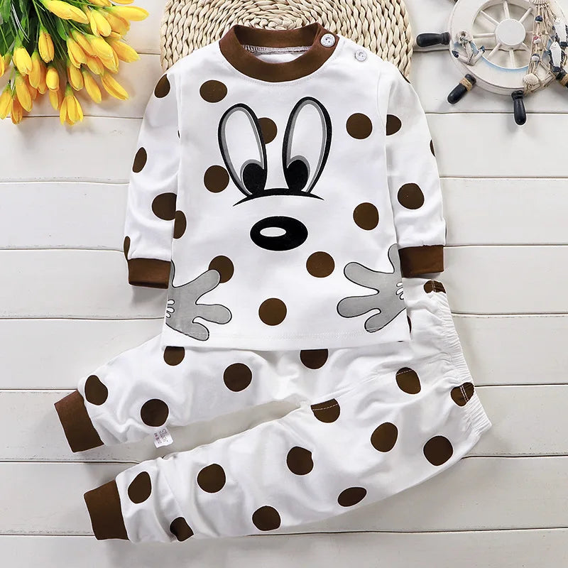Children's Cartoon Cotton Sets for Autumn/Winter