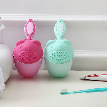 Bear-Shaped Bath Cup for Baby