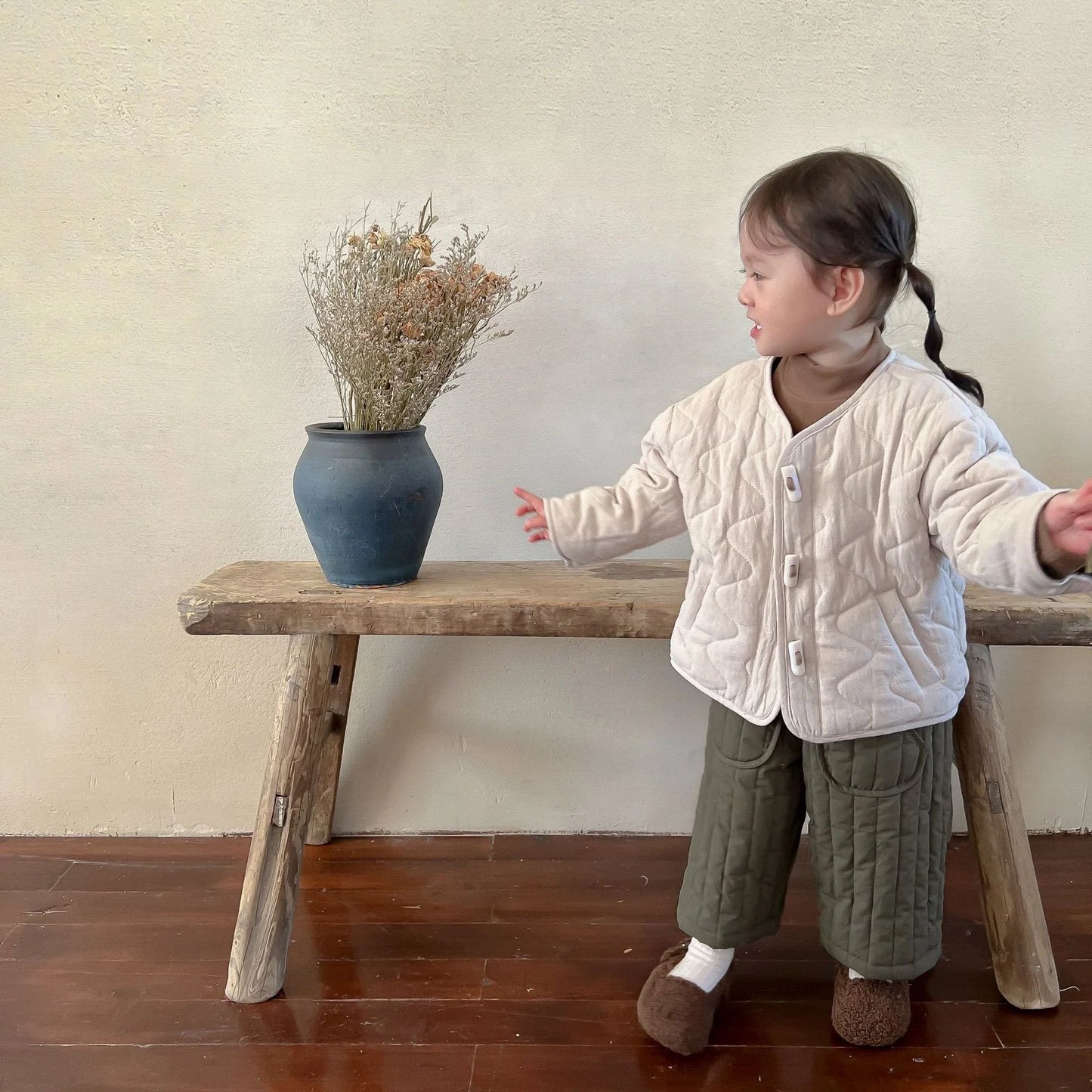 Elastic Waist Cotton Harem Pants - Kid's Spring/Autumn Trousers