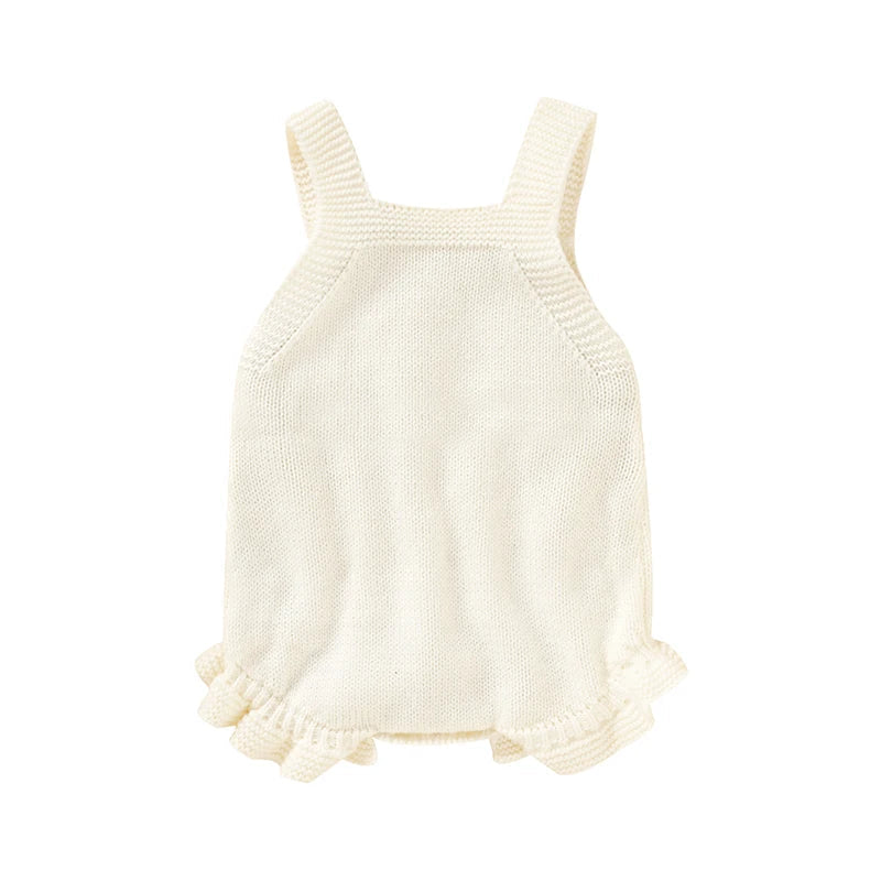Knitted Baby Girls Summer Rompers