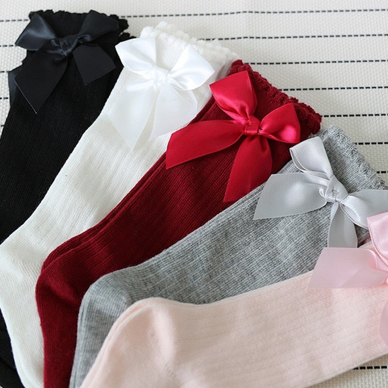 Baby Bowknot Cotton Socks