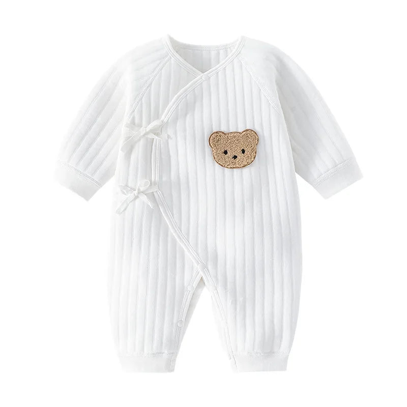 Cotton Newborn Onesie for 0-6M Babies