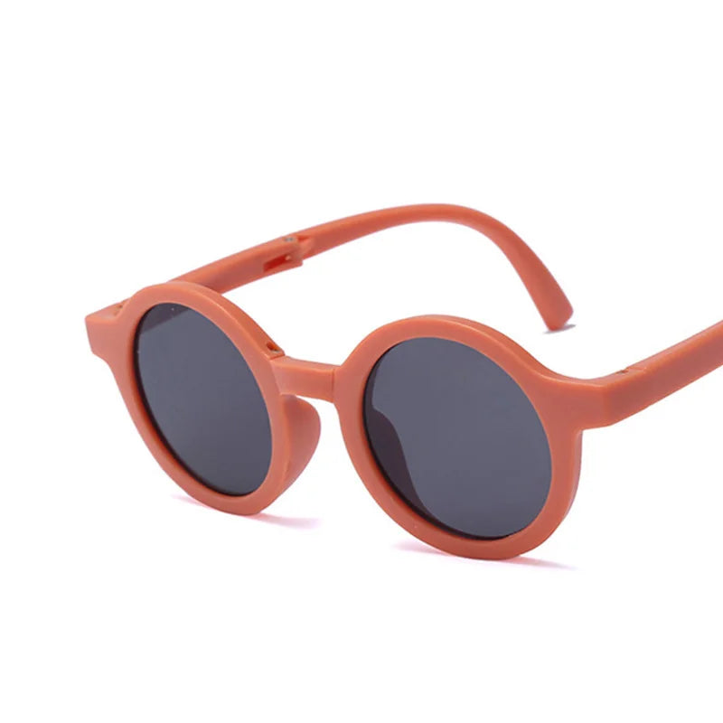 Retro Foldable Round Sunglasses for Baby