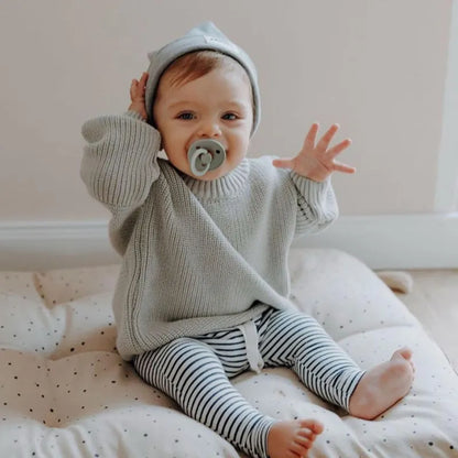 Knitted Loose Sweater for Baby in Autumn/Winter
