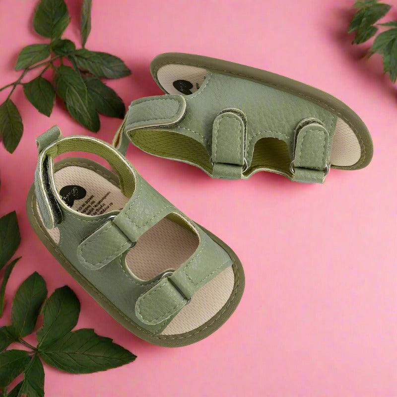 Stylish Non-Slip PU Baby Sandals (Newborn-18 Months)