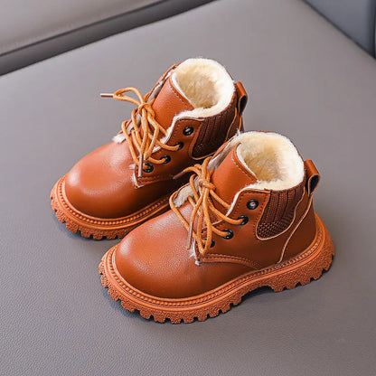 Cozy Plush Lining Snow Boots: Anti-Skid & Soft for Baby Boys/Girls