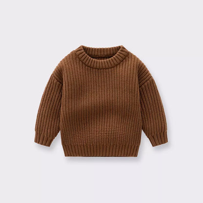 Knitted Loose Sweater for Baby in Autumn/Winter