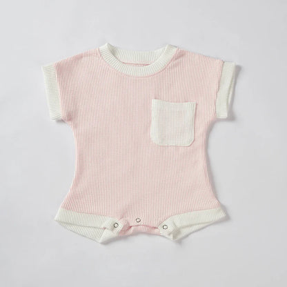 Summer Newborn Cotton Romper: Short Sleeve Fashion Baby Clothes