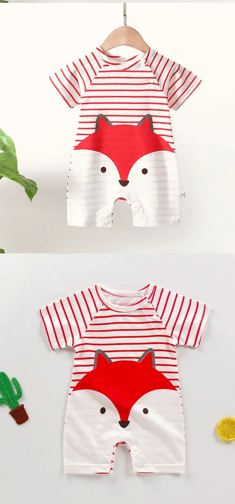 Short-sleeved Jumpsuit for Babies from 3M-24m