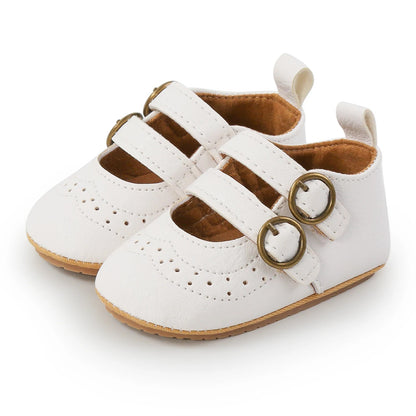 New Retro Leather Baby Shoes - Multicolor Toddler Moccasins