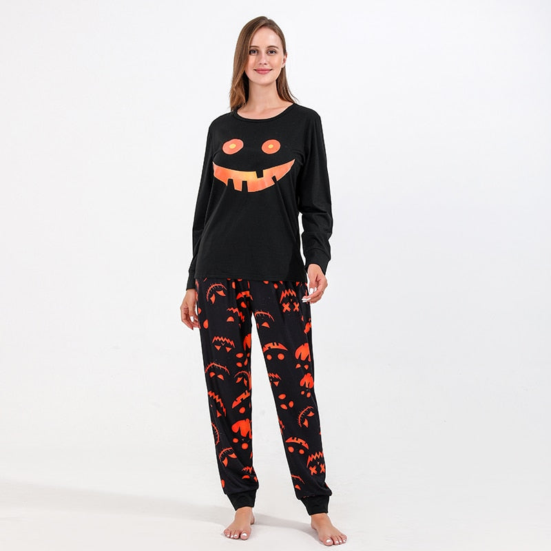 Family Matching Pajamas Set In Halloween Party Costumes