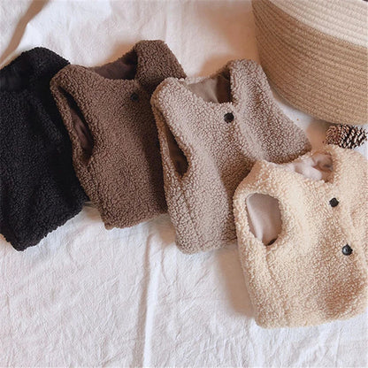 Baby Lamb Wool Vest - Autumn/Winter Warmth