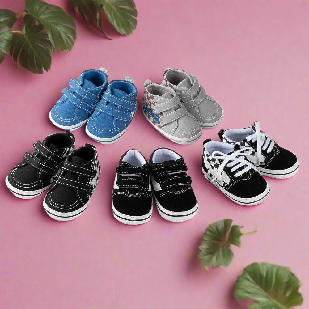 Canvas Sneakers: Stylish First Walkers for Newborns