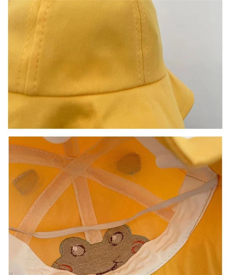 Cute Frog Baby Bucket Hat: Spring/Summer Fisherman Cap