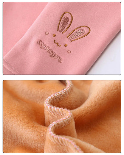 Cute Rabbit Leggings - Warm & Cozy for Girls (Autumn/Winter)