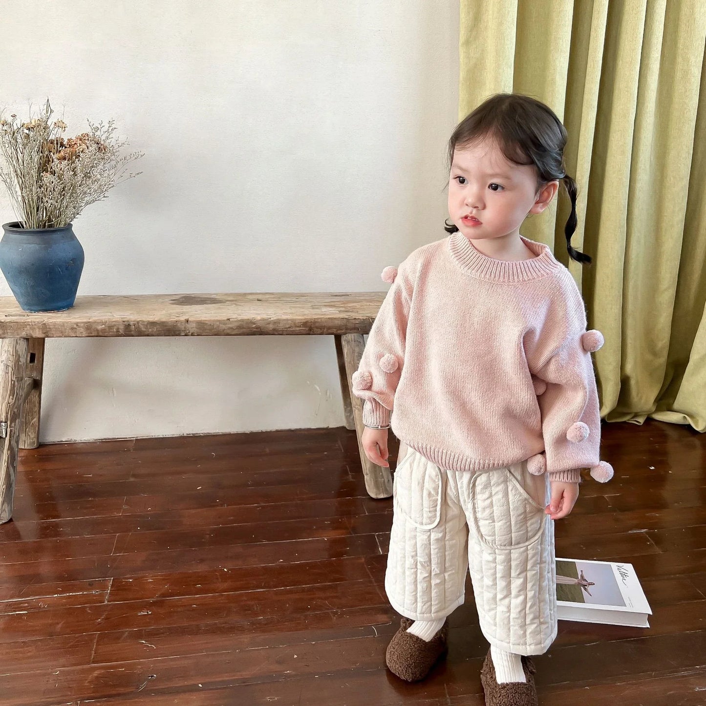 Elastic Waist Cotton Harem Pants - Kid's Spring/Autumn Trousers