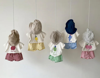 Cotton Sleeveless Baby Pajama Sets: Cartoon Homewear for Summer