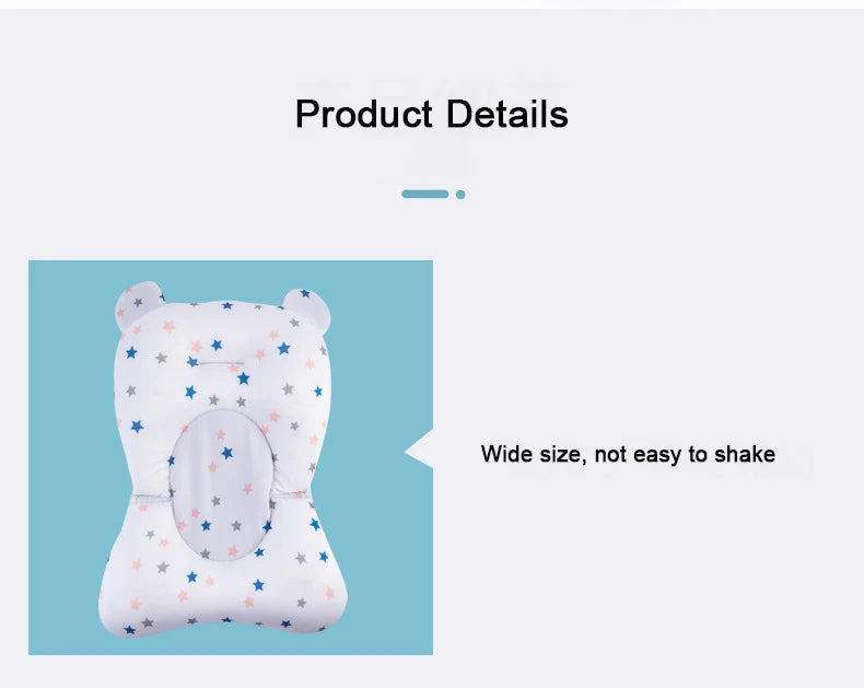 Baby Bath Support Mat - Anti-Slip & Comfortable