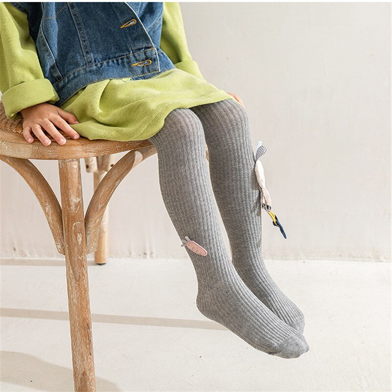 Pantyhose of Knitted Cartoon Rabbit Kids Girls Tight