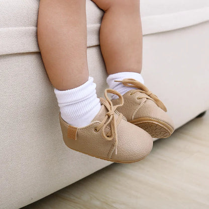 New Retro Leather Baby Shoes - Multicolor Toddler Moccasins