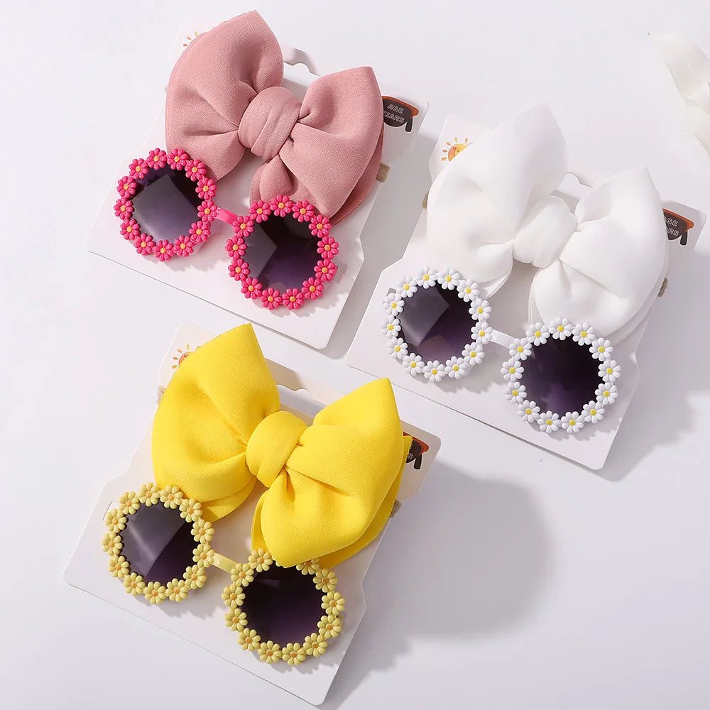 Fashion Baby Girls' Sunglasses and Hair Band Set