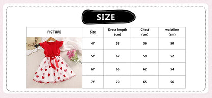 Summer Ruffled Love Mesh Girl Dresses