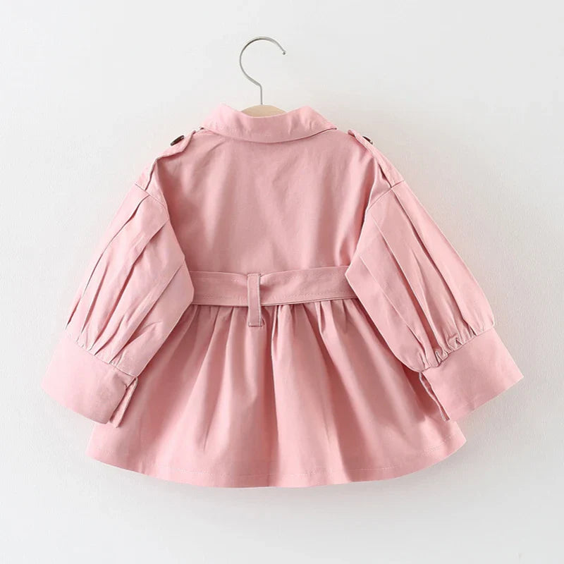 Cotton Trench Coat: Stylish Baby Girl Outerwear