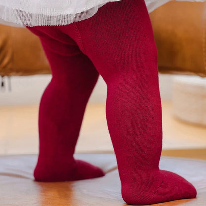Baby Girls Slim Fit Pantyhose - Stylish Elastic Waist Stockings