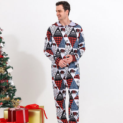Family Matching Outfits  Long Sleeve Zipper Jumpsuits