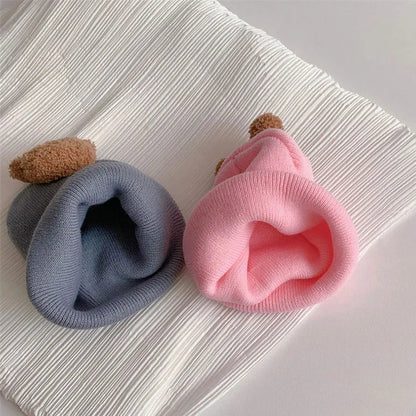 Cute Bear Knitted Baby Hat: Warm and Cozy Beanie
