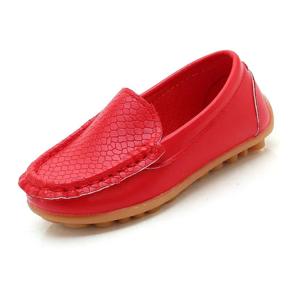 Kids' PU Leather Slip-On Moccasin Loafers