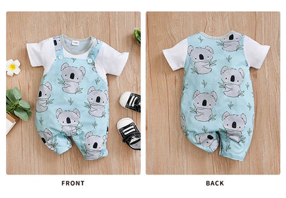 Koala Print Newborn Romper (0-18 Months)