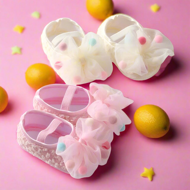 Baby Girl Bow Flower Shoes