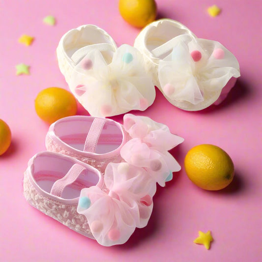 Baby Girl Bow Flower Shoes