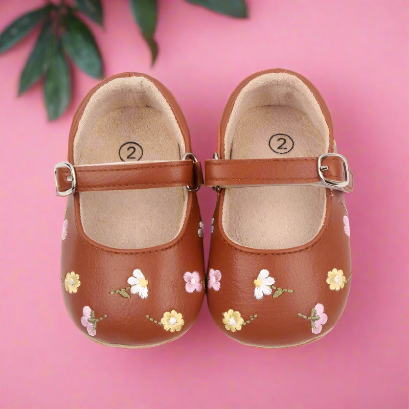 Baby Summer Sandal Cute Embroidery Flower
