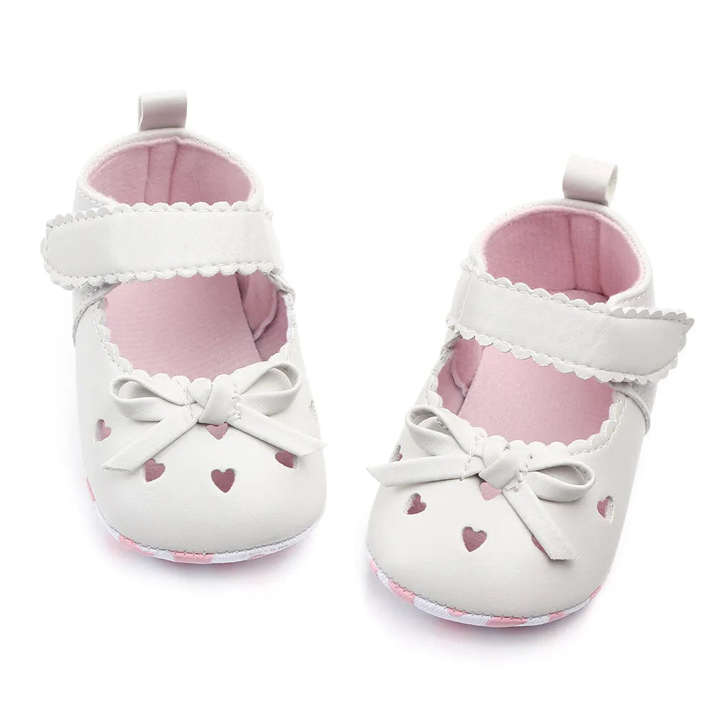 Infant Girls' Soft Sole Princess Shoes with Cute Bows