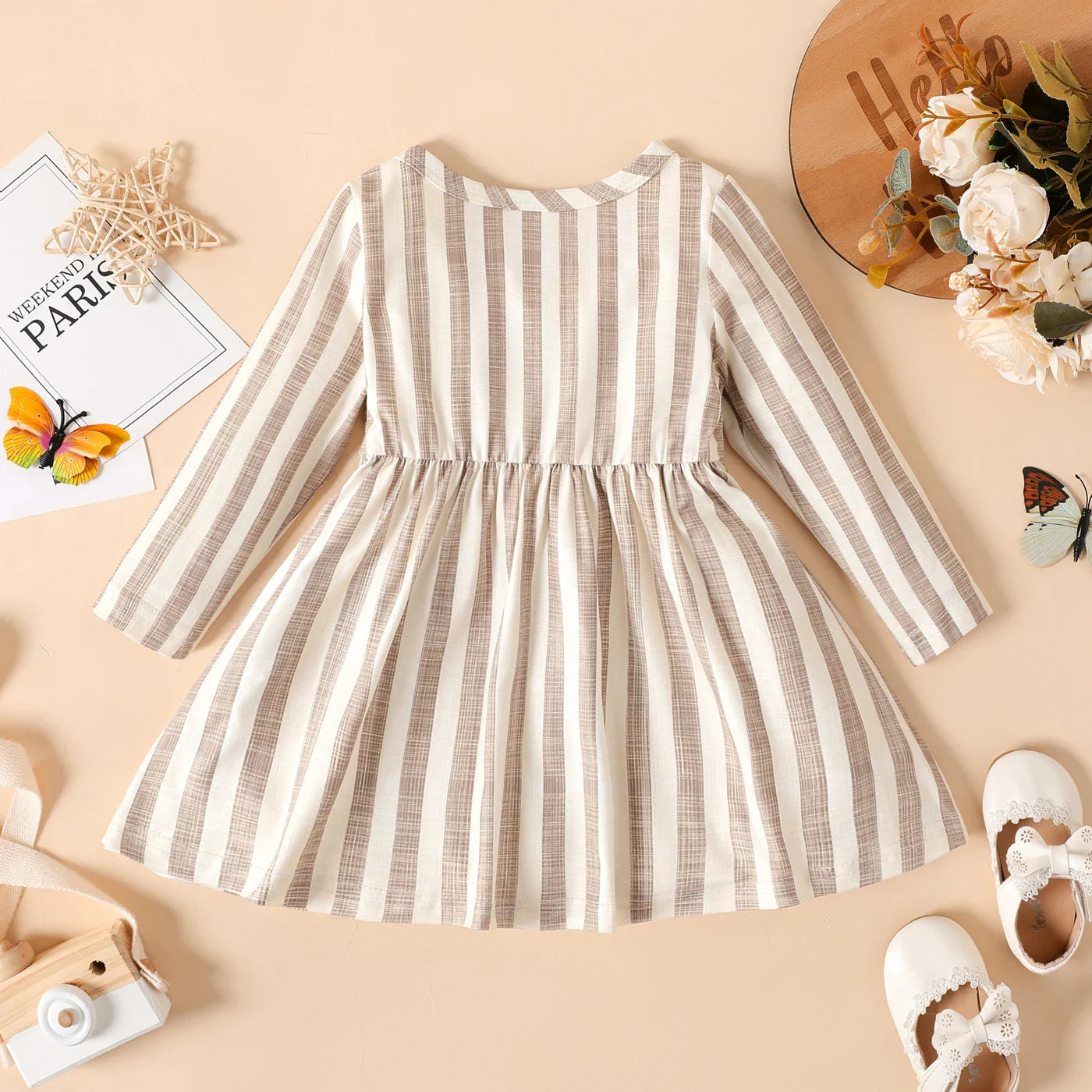 Newborn Baby Girl Ribbed Party Dress