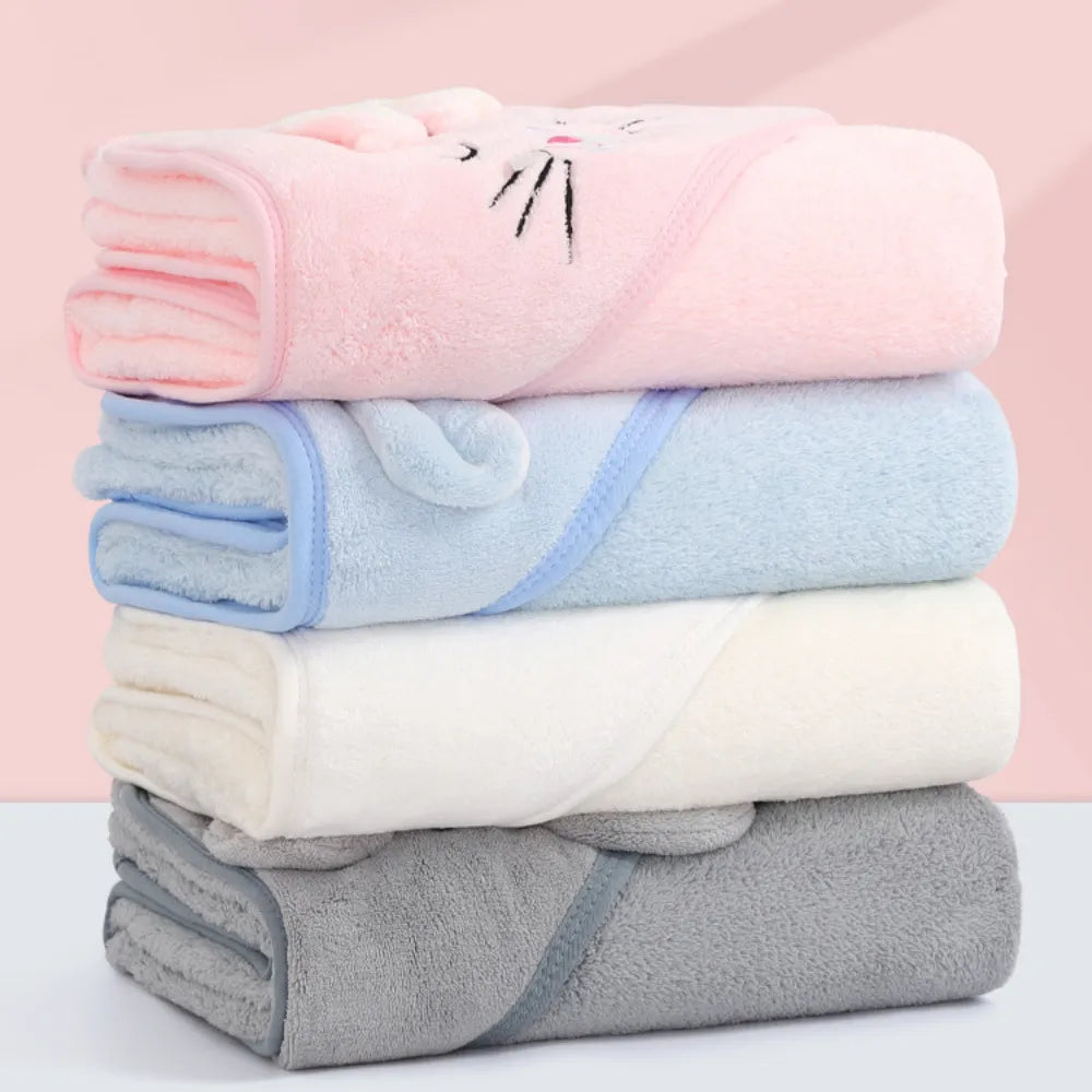 Super Soft Hooded Baby Towels: Cozy Bath Blanket