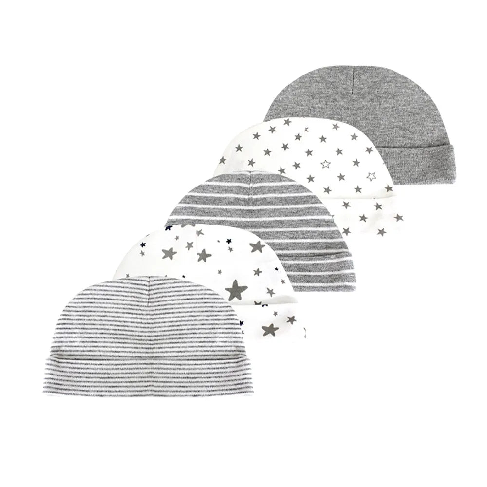 Fashionable Cotton Hats: Set of 5 PCS