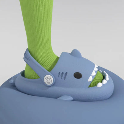 Shark Cartoon Sandals: Summer Kids' Non-slip Soft Sole Slippers