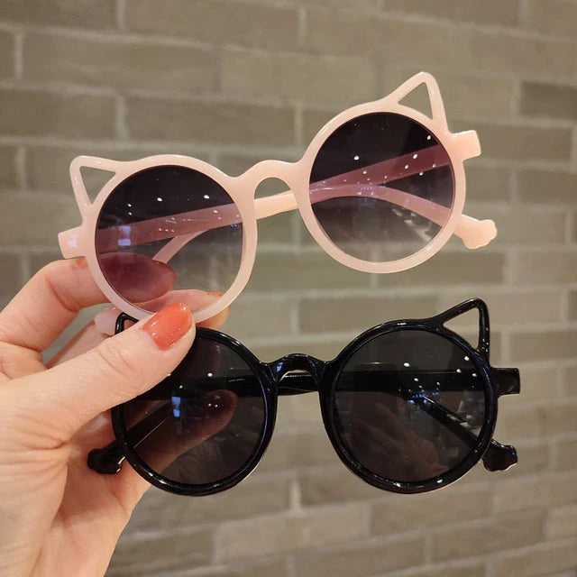 Kids Retro Cat's Ear Sunglasses.