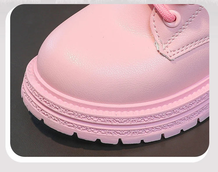 Chic Pink Rubber Boots for Fashionable Little Princesses