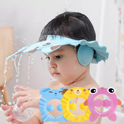 Baby Shower Cap for Kids with Ear Protection