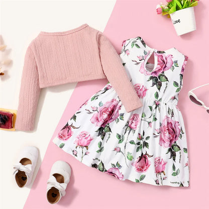 Floral Dress Set for Toddler Girls
