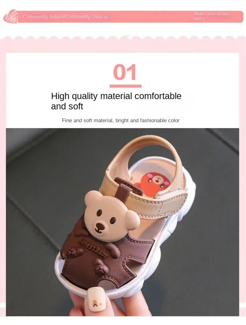 Baby Beach Sandals - Comfortable Cartoon Toddler Sandals
